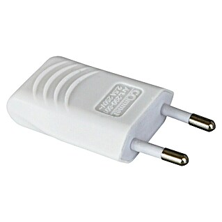 Commel Flachstecker (Weiß, 250 V, 2,5 A)