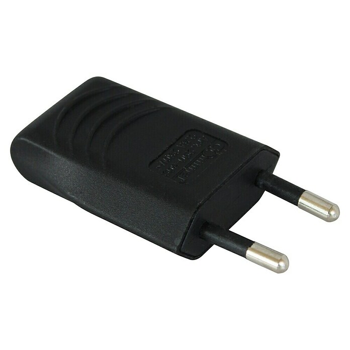 Commel Flachstecker (Schwarz, 250 V, 2,5 A) | BAUHAUS