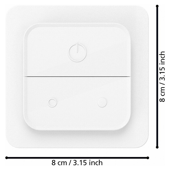 Eglo connect.z Funk-Wandschalter (L x B x H: 80 x 80 x 20 mm) | BAUHAUS