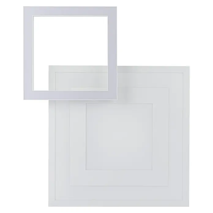 Eglo connect.z LED-Deckenleuchte Savatarila-Z - 2,7 W, L x B x H: 45 x 45 x 7 cm, Weiß, RGBW - Eine moderne, weiße LED-Panel-Deckenleuchte mit quadratischem Design, ideal für stilvolle Beleuchtung in jedem Raum.