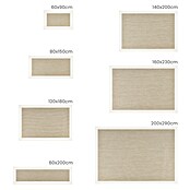 Alfombra de vinilo Living (Beige/Blanco, 90 x 60 cm) | BAUHAUS