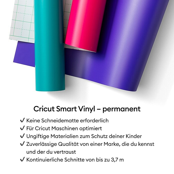 Cricut Vinylfolie Smart Vinyl Permanent (1 Stk., Aquamarin, 91,4 x 33 cm, Selbstklebend) | BAUHAUS