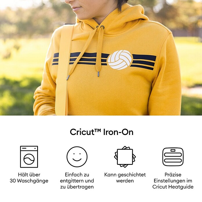 Cricut Aufbügelfolie Iron-On (L x B: 61 x 30,5 cm, Schwarz, Passend für: Schneideplotter) | BAUHAUS