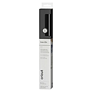 Cricut Aufbügelfolie Iron-On (L x B: 61 x 30,5 cm, Schwarz, Passend für: Schneideplotter)