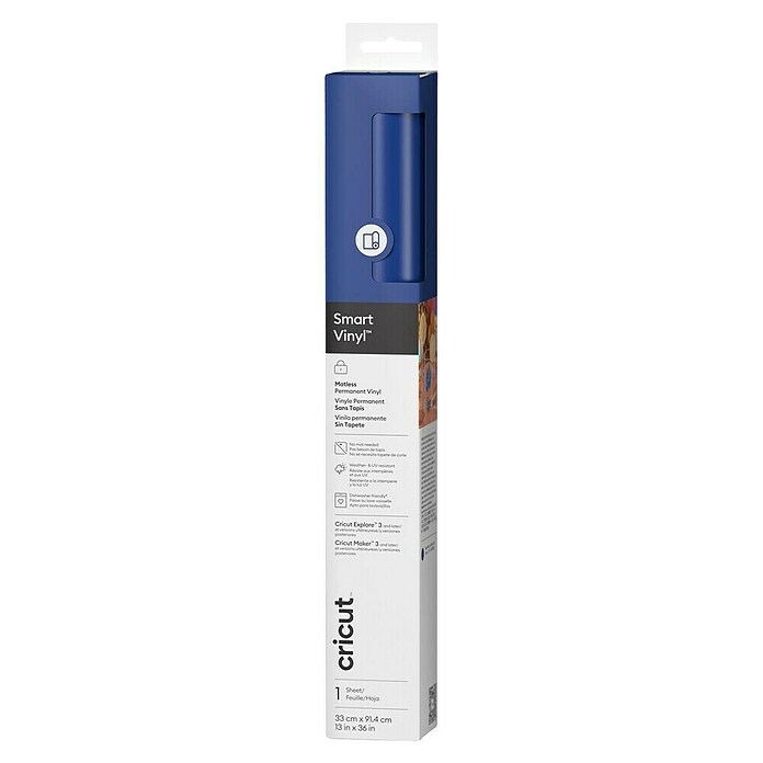 Cricut Vinylfolie Smart Vinyl Permanent (1 Stk., Blau, 91,4 x 33 cm, Selbstklebend) | BAUHAUS