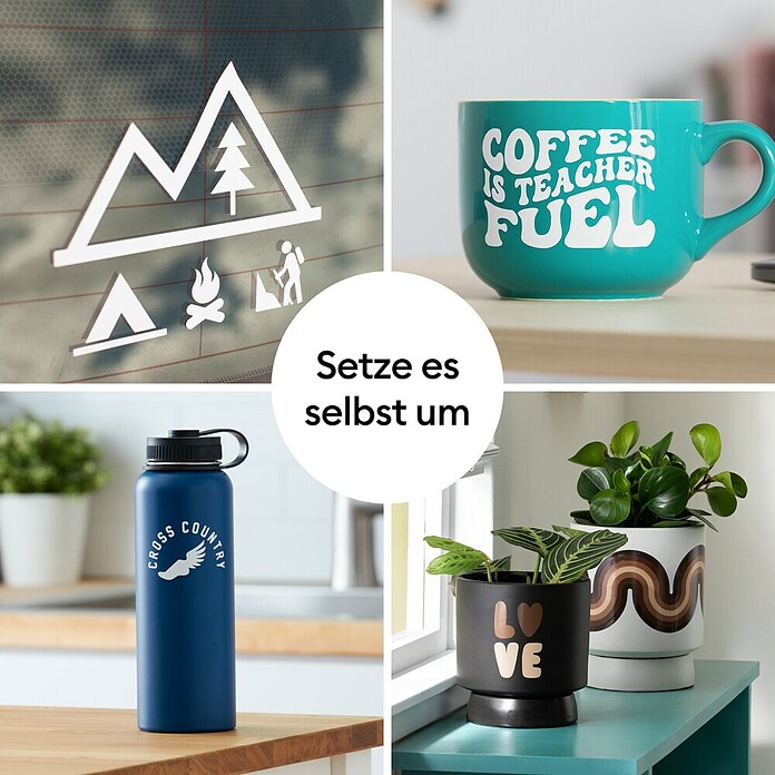 Cricut Vinylfolie Vinyl Permanent Set (Knallige Farben, 30,5 x 30,5 cm, Passend für: Cricut Maker 3 & 4 Cricut Explore 3 & 4) | BAUHAUS