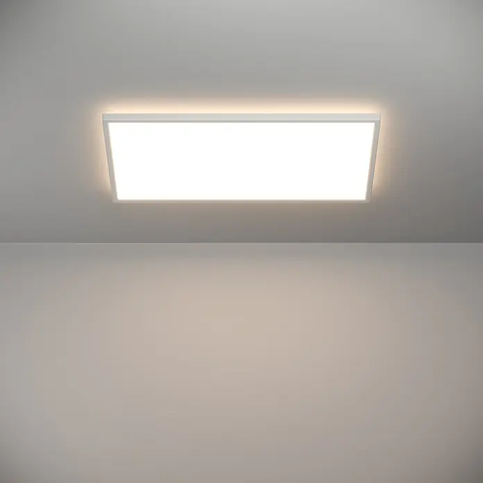 Eglo LED-Deckenleuchte Rovito - 17,2 W, L x B x H: 57 x 30 x 3 cm, Weiß, Tageslichtweiß - Moderne rechteckige Deckenleuchte mit hellem Licht, ideal für Büros und Wohnräume. Elegantes Design für zeitgemäße Beleuchtungslösungen.