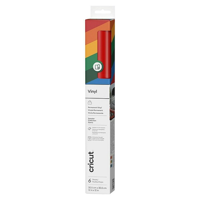 Cricut Vinylfolie Vinyl Permanent Set (Knallige Farben, 30,5 x 30,5 cm, Passend für: Cricut Maker 3 & 4 Cricut Explore 3 & 4) | BAUHAUS
