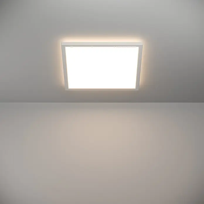 Eglo LED-Deckenleuchte Rovito - 17,6 W, L x B x H: 39 x 39 x 3 cm, Weiß, Tageslichtweiß - Quadratische Deckenleuchte mit warmem Licht. Ideal für moderne Innenräume und schafft eine angenehme Atmosphäre.
