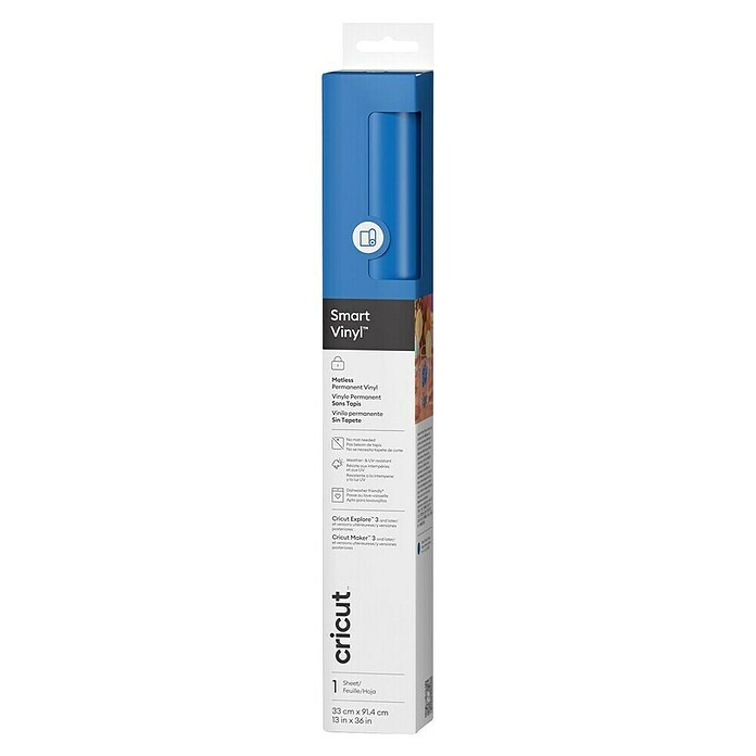 Cricut Vinylfolie Smart Vinyl Permanent (1 Stk., Ozean, 91,4 x 33 cm, Selbstklebend) | BAUHAUS