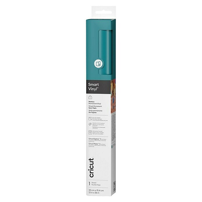 Cricut Vinylfolie Smart Vinyl Permanent (1 Stk., Aquamarin, 91,4 x 33 cm, Selbstklebend) | BAUHAUS