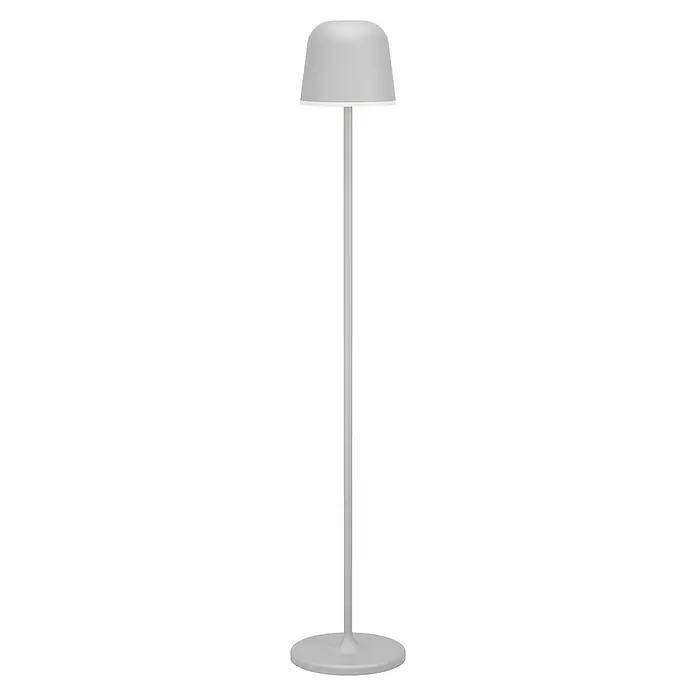 Eglo LED-Stehleuchte Mannera-L - 4,3 W, Höhe: 140 cm, Grau, Tageslichtweiß - Elegante Stehlampe in Weiß. Das Produkt besticht durch sein minimalistisches Design und die sanfte Beleuchtung, ideal für Wohnräume.