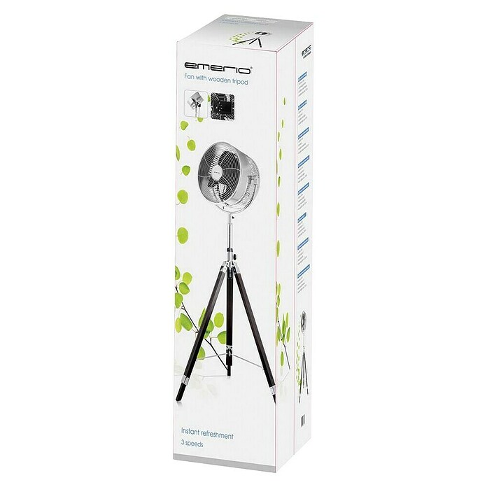 Emerio Staande ventilator FN-120956 (Chroom, 30 cm, 130 cm) | BAUHAUS