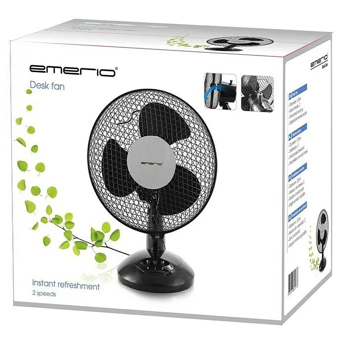 Emerio Tafelventilator FN-114201.1 (Zwart, 23 cm) | BAUHAUS