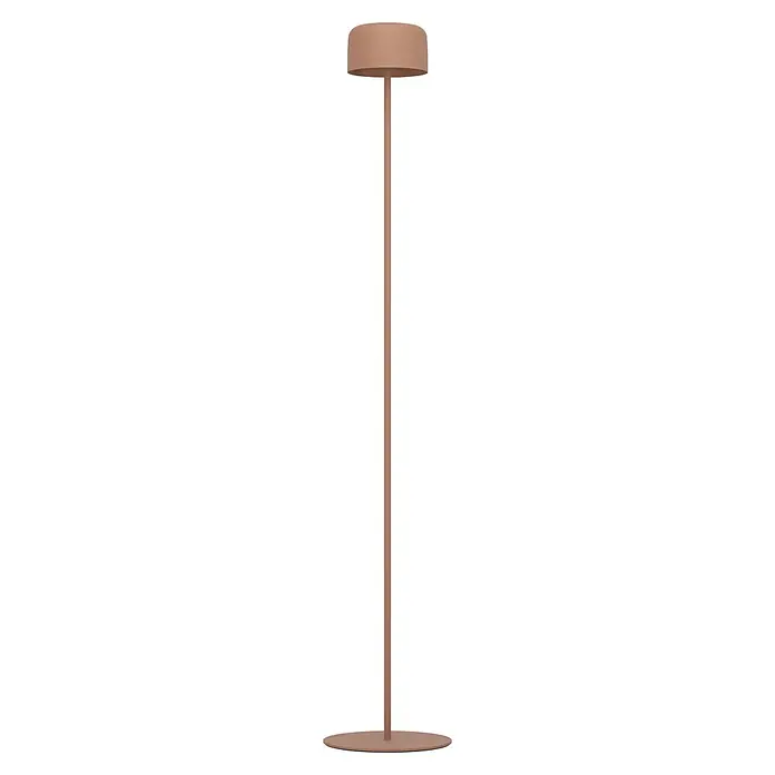 Eglo Solar-Stehleuchte Roccanova-L - Orange, IP44, Ø x H: 13,5 x 120 cm - Elegante Stehleuchte in zartem Roséton. Das minimalistische Design macht diese Lampe zu einem stilvollen Akzent in jedem Raum.