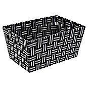 Versa Cesta de tela (L x An x Al: 30 x 20 x 15 cm, Gris oscuro, Tela) | BAUHAUS