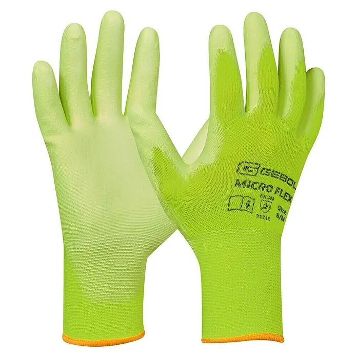 Gebol Arbeitshandschuhe Nano Flex - Neongelb, Polyester, 9 online kaufen  bei BAUHAUS