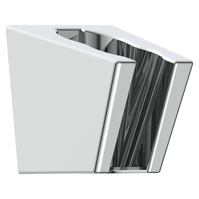 Camargue Brause-Set - Anzahl Funktionen: 3 Stk., Chrom, Glänzend - Nahaufnahme eines modernen, silbernen Visitenkartenhalters mit eleganten Linien und minimalistischem Design, ideal für Büro und Schreibtisch.
