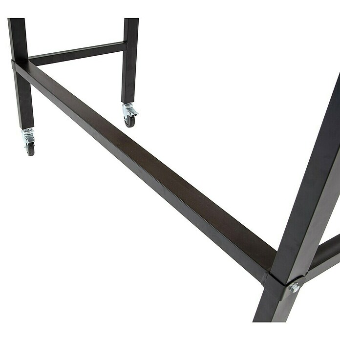 Rikta Werkbank mit Rollen (L x B: 140 x 60 cm, Arbeitshöhe: 84 cm, Belastbarkeit: 200 kg, Natur/Schwarz) | BAUHAUS