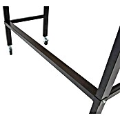 Rikta Werkbank mit Rollen (L x B: 140 x 60 cm, Arbeitshöhe: 84 cm, Belastbarkeit: 200 kg, Natur/Schwarz) | BAUHAUS
