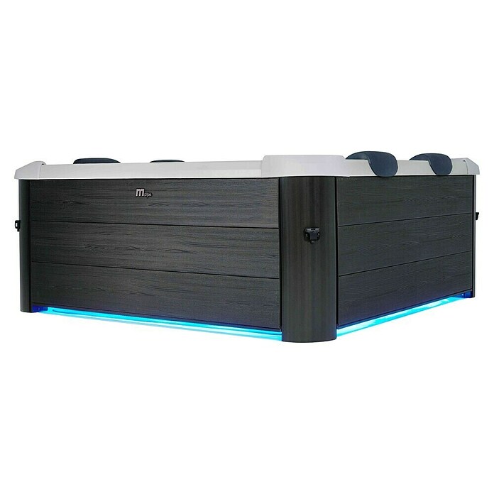 MSpa Hidromasažna kada Frame Oslo Plus  (180 x 180 cm, Crna) | BAUHAUS