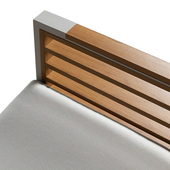 Kactus republic Conjunto de muebles Kenya (4 pzs., Aluminio/Madera sintética, Gris/Natural) | BAUHAUS