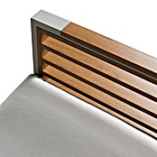 Kactus republic Conjunto de muebles Kenya (4 pzs., Aluminio/Madera sintética, Gris/Natural) | BAUHAUS