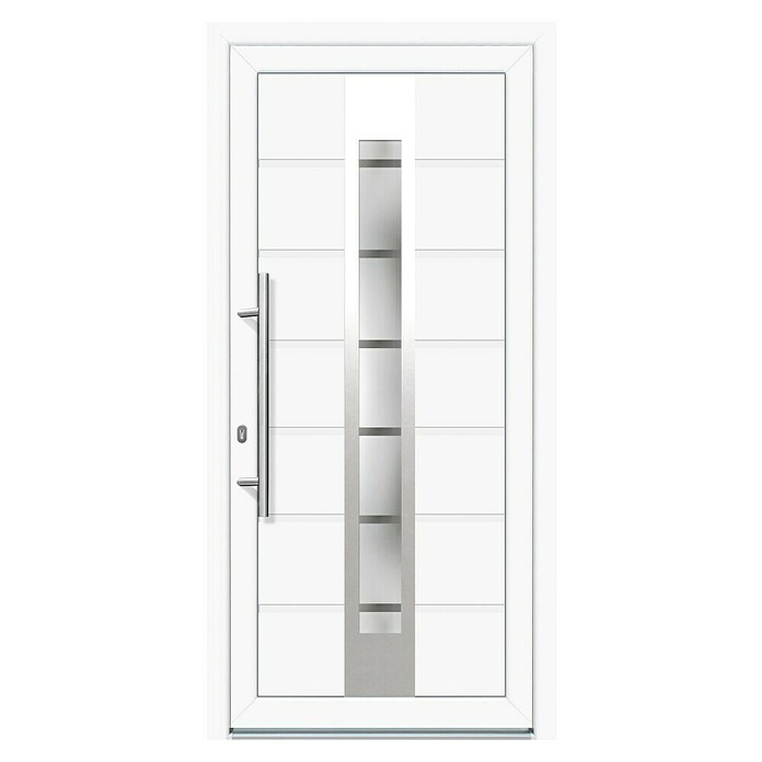 Ulazna vrata KT48 London  (1.000 x 2.100 mm, Smjer otvaranja: Lijevo, Bijela) | BAUHAUS