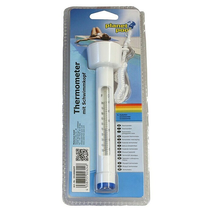 Planet Pool Bazenski termometer z vrvico  (Bela) | 8324 - Schwimmbadtechnik | ICIC - Pools / Whirlpools Zubehör | ICI - Pools & Zubehör | IC - Freizeit im Garten | I - Stadtgarten | BAUHAUS