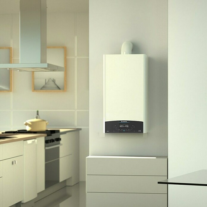 Ariston Caldera de gas Genus One Wifi 24FF con instalación incluida (22 kW, Display LC) | BAUHAUS