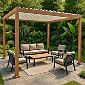Pérgola Lanzarote (An x Pr: 294 x 294 cm, Color del armazón: Arena/Blanco, Aluminio) | BAUHAUS