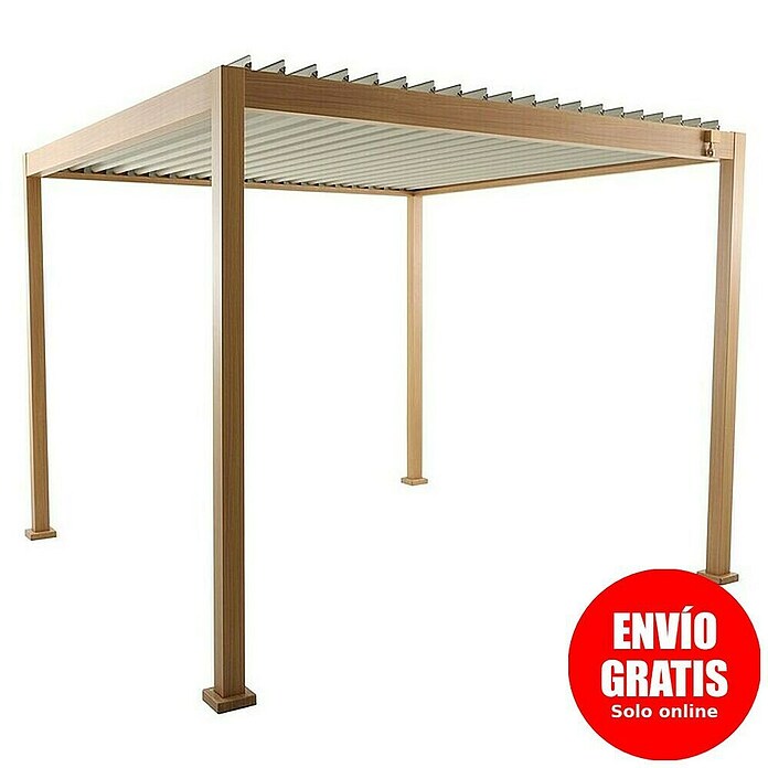 Pérgola Lanzarote (An x Pr: 294 x 294 cm, Color del armazón: Arena/Blanco, Aluminio) | BAUHAUS