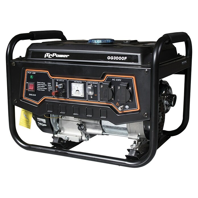 ITC Power Generador GG3000F (2,5 kW, Volumen del depósito: 15 l, Consumo: 1,4 l/h) | BAUHAUS