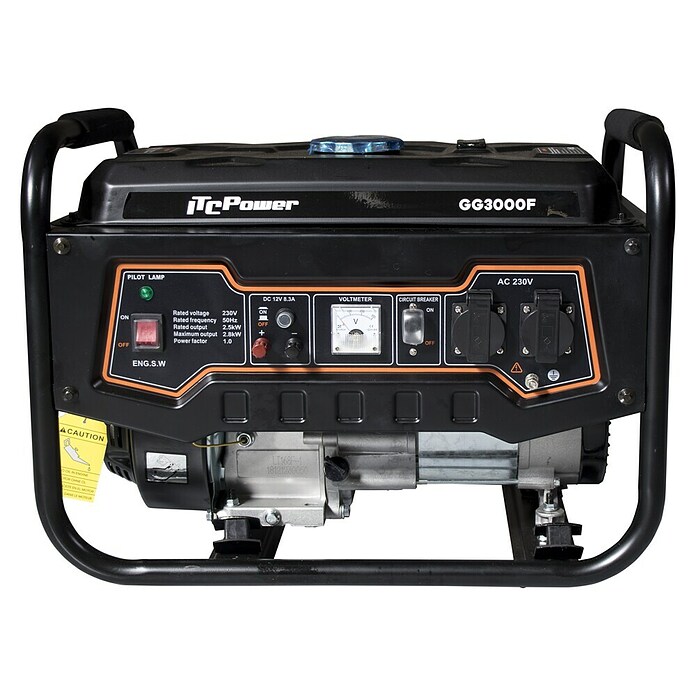 ITC Power Generador GG3000F (2,5 kW, Volumen del depósito: 15 l, Consumo: 1,4 l/h) | BAUHAUS