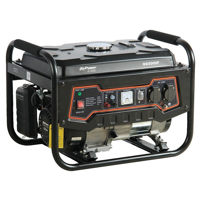 ITC Power Generador GG3000F (2,5 kW, Volumen del depósito: 15 l, Consumo: 1,4 l/h) | BAUHAUS