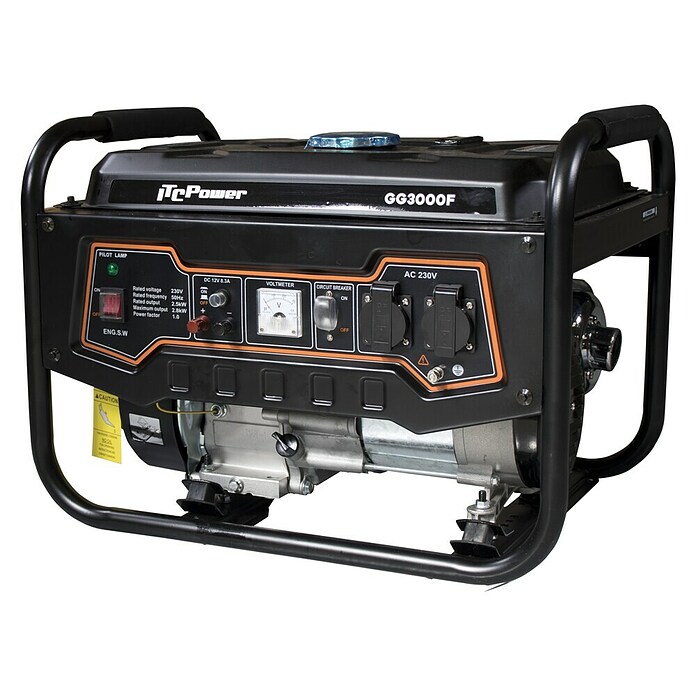 ITC Power Generador GG3000F (2,5 kW, Volumen del depósito: 15 l, Consumo: 1,4 l/h) | BAUHAUS