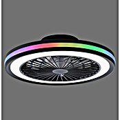 Just Light Ventilador de techo Brandon (Diámetro: 46,5 cm, Negro, 36 W, RGB) | BAUHAUS