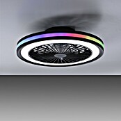 Just Light Ventilador de techo Brandon (Diámetro: 46,5 cm, Negro, 36 W, RGB) | BAUHAUS