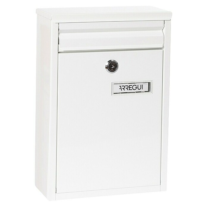 Arregui Buzón de correo Zaguán (L x An x Al: 8 x 22 x 32 cm, Blanco)