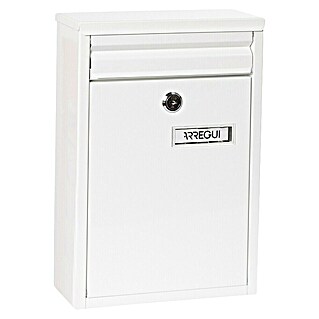Arregui Buzón de pared Zaguán (L x An x Al: 8 x 22 x 32 cm, Blanco)