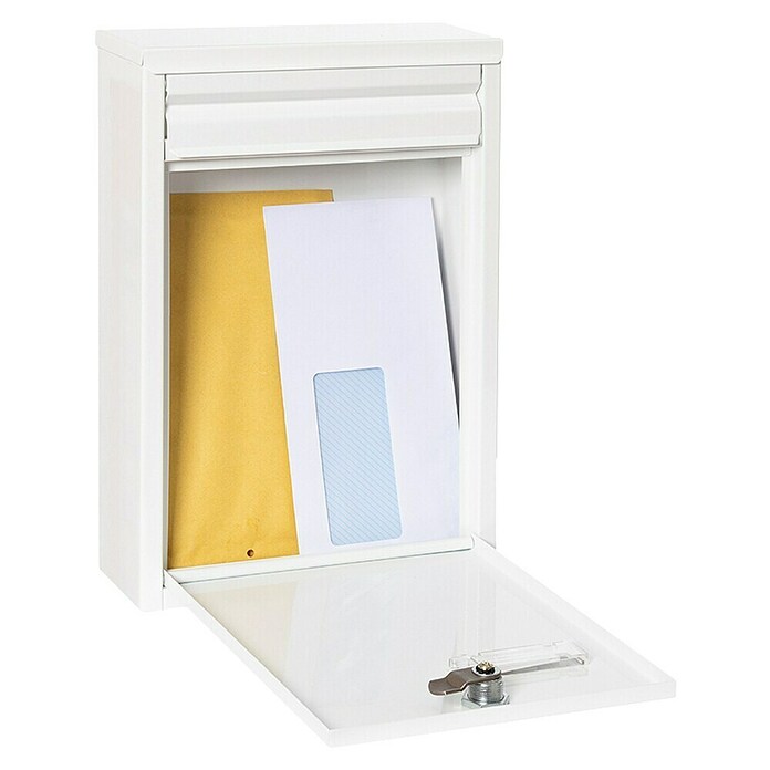 Arregui Buzón de correo Zaguán (L x An x Al: 8 x 22 x 32 cm, Blanco)
