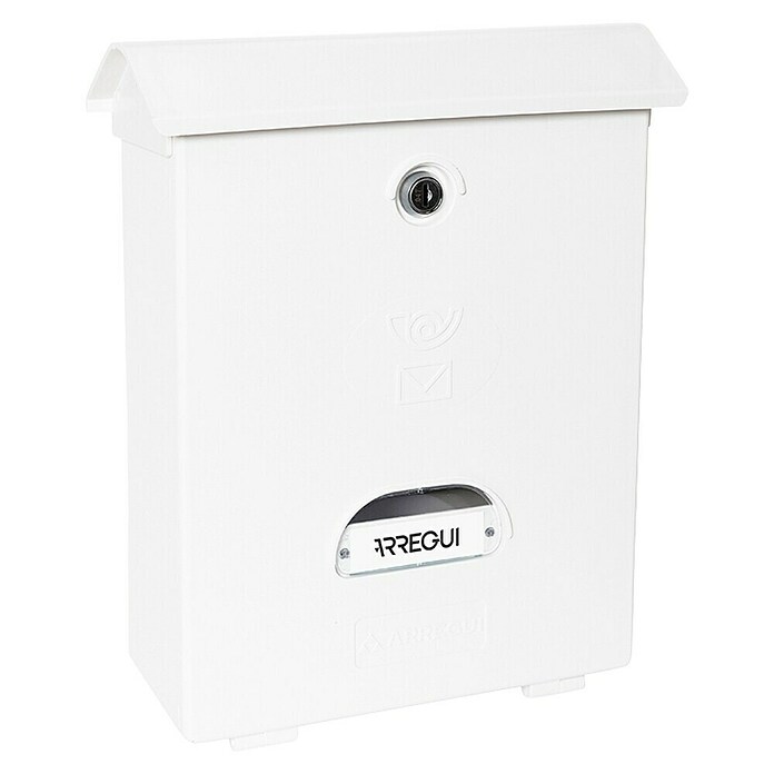 Arregui Classic Buzón de correo E-1071 (Plástico, L x An x Al: 27 x 11 x 34,6 cm, Blanco)