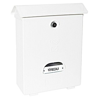 Arregui Classic Buzón de pared E-107 (L x An x Al: 27 x 11 x 34,6 cm, Blanco, Plástico)