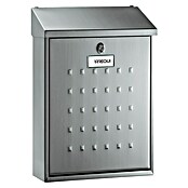 Arregui Premium Buzón de correo E-5607 (Chapa de acero, L x An x Al: 25 x 10 x 40 cm, Plateado)