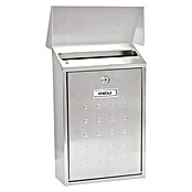 Arregui Premium Buzón de correo E-5607 (Chapa de acero, L x An x Al: 25 x 10 x 40 cm, Plateado)