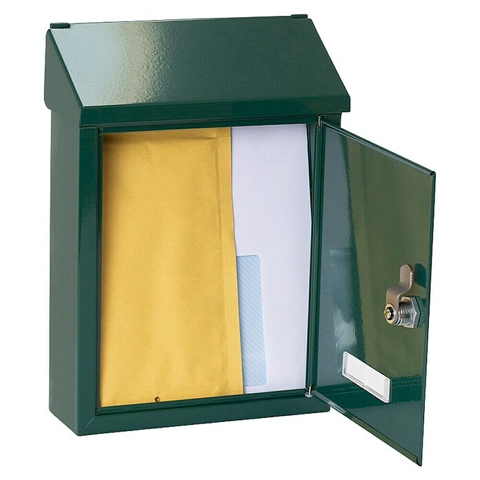 Arregui Smart Buzón de correo E-5723 (Chapa de acero, L x An x Al: 21,6 x 8 x 30 cm, Verde)