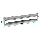 Arregui Bocacartas C-611 (L x An x Al: 34,2 x 7,3 x 2 cm, Acero inoxidable, Acero inoxidable)
