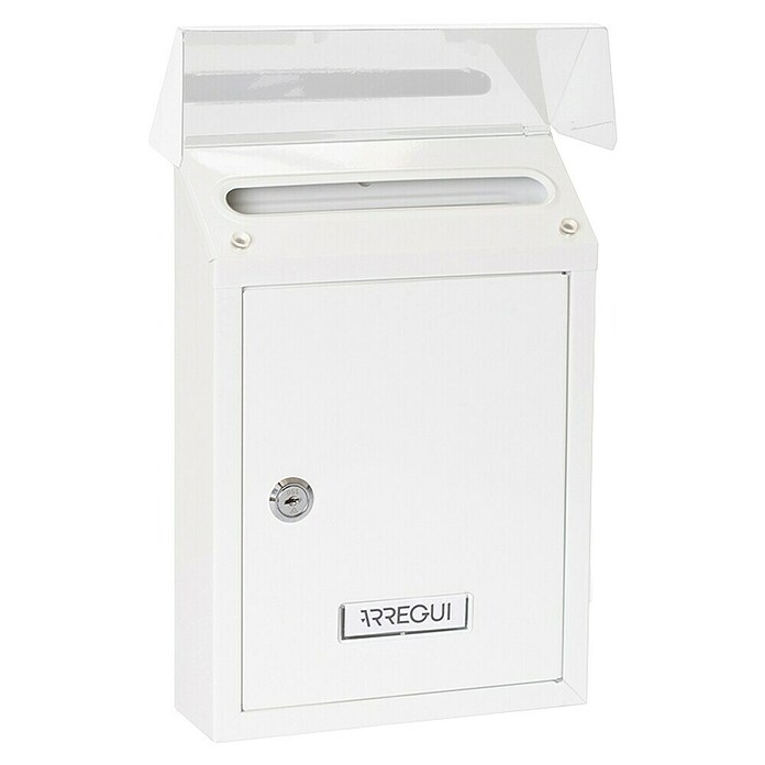 Arregui Smart Buzón de correo E-5721 (Chapa de acero, L x An x Al: 21,6 x 8 x 30 cm, Blanco)