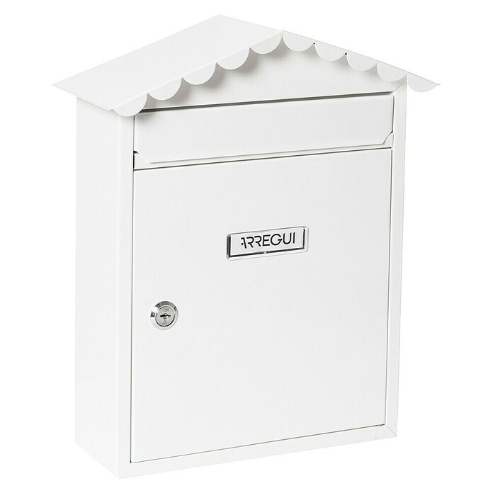 Arregui Visit Buzón de correo E-5741 (Chapa de acero, L x An x Al: 9 x 26 x 36 cm, Blanco)