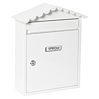 Arregui Visit Buzón de pared E-574 (L x An x Al: 9 x 26 x 36 cm, Blanco, Acero)